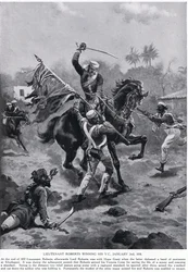 Lt Roberts remportant sa VC janvier 1858